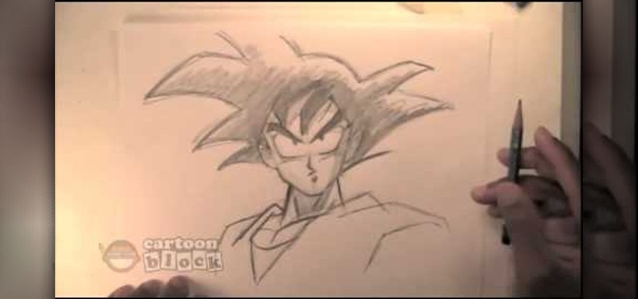 1280x600 how to draw goku from dragonball z drawing illustration - Dragon Ball Z Goku Drawing