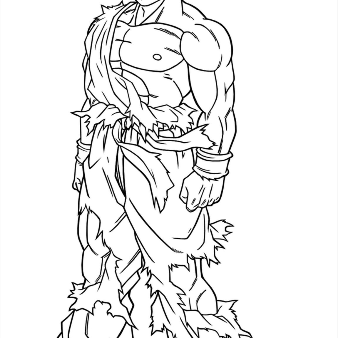 1150x1150 Interesting Ideas Gotenks Super Saiyan Coloring Pages Dragon - Dragon Ball Z Goku Drawing