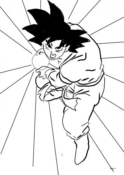 424x600 Dragon Ball Z Kai Drawing - Dragon Ball Z Kai Drawings
