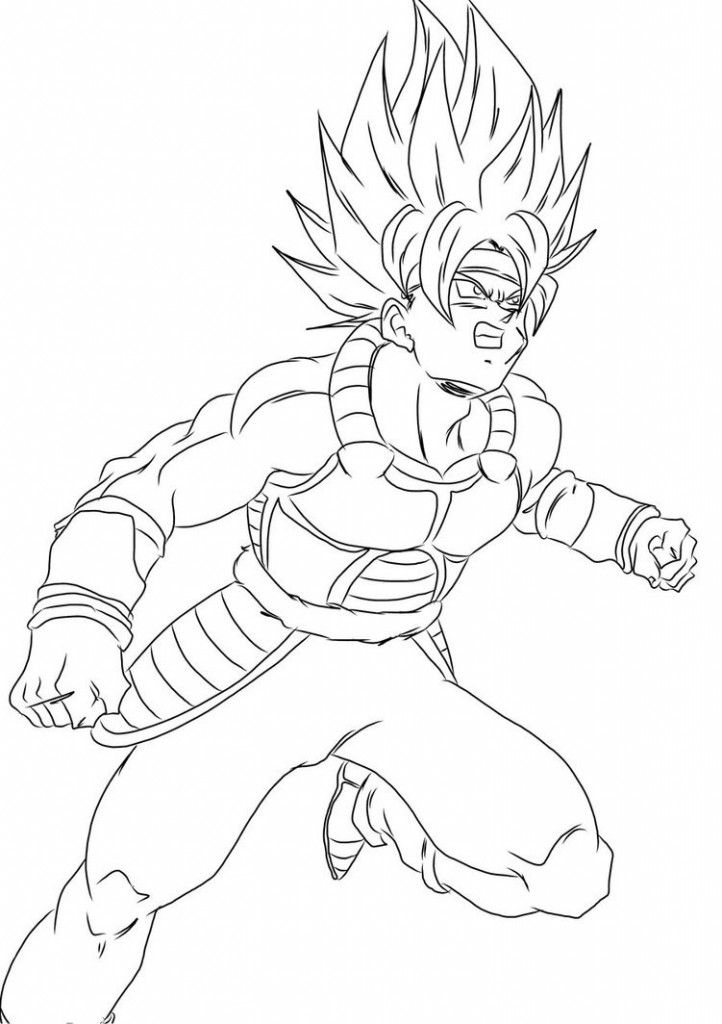 722x1024 Free Printable Dragon Ball Z Coloring Pages For Kids Anime - Dragon Ball Z Kai Drawings
