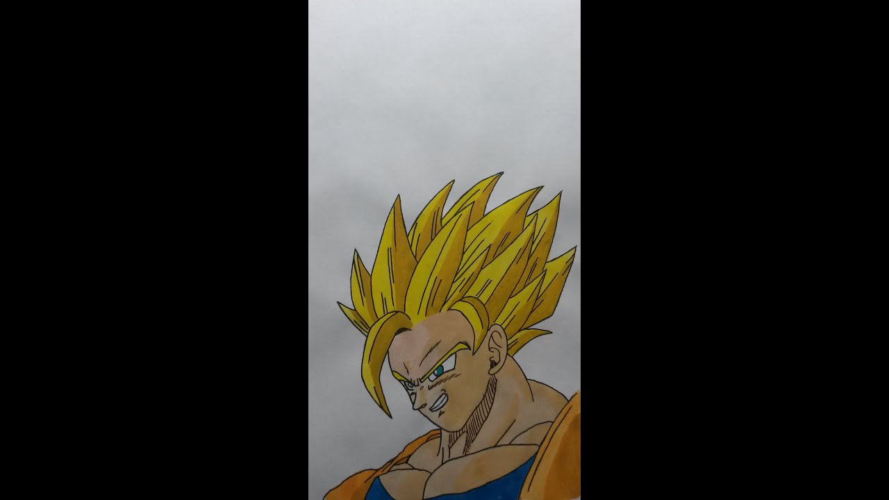 1280x720 How To Draw Son Goku Dragonball Z Kai Step - Dragon Ball Z Kai Drawings