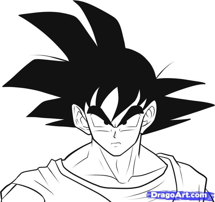 740x693 How To Draw Dragon Ball Z K Step - Dragon Ball Z Kai Drawings