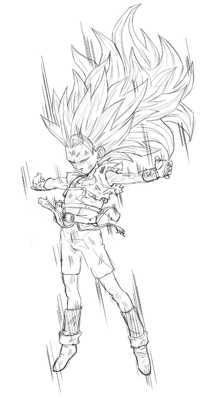 714x1362 Cabba Dragon Ball Z, K Gt, Super Dragon - Dragon Ball Z Kai Drawings