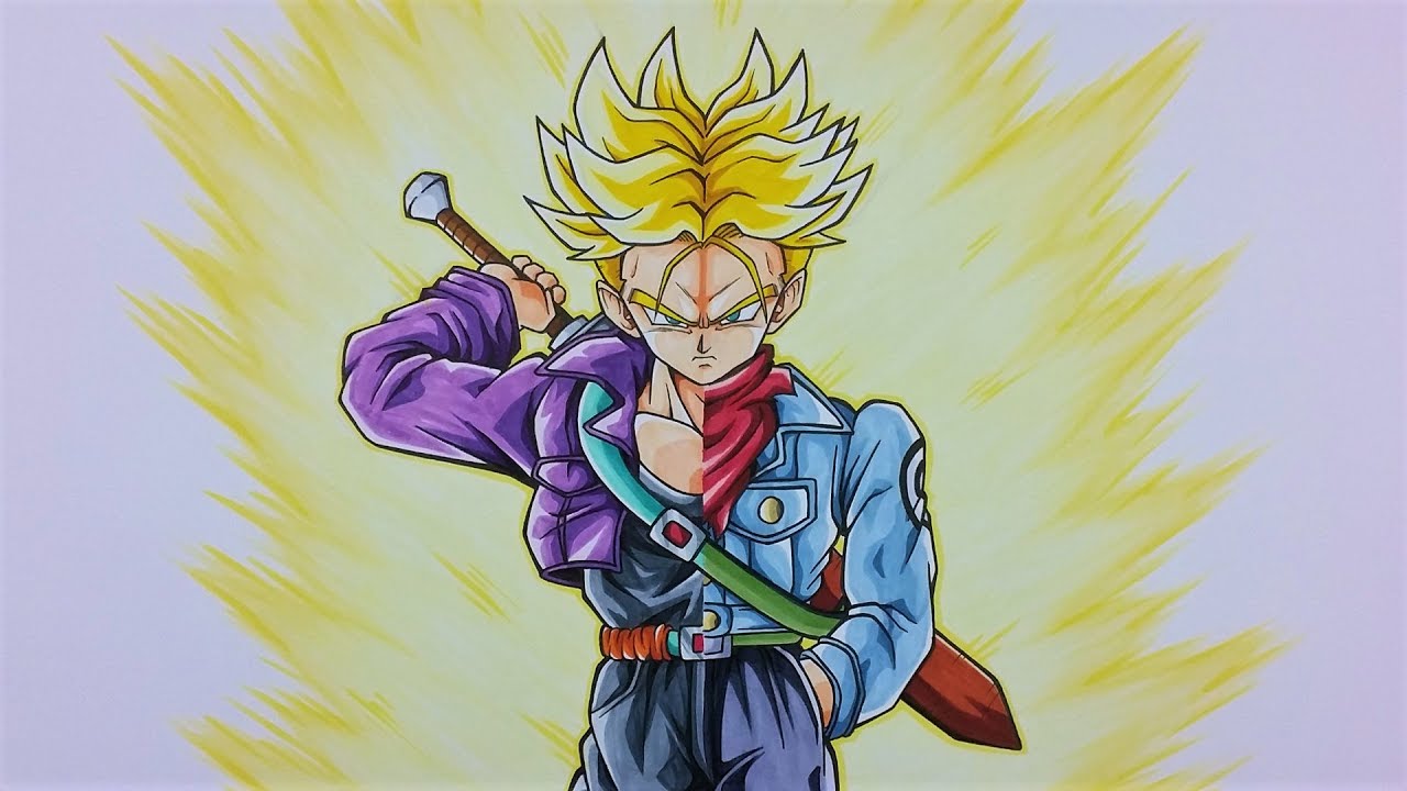 Dragon Ball Z Trunks Drawing at Explore collection