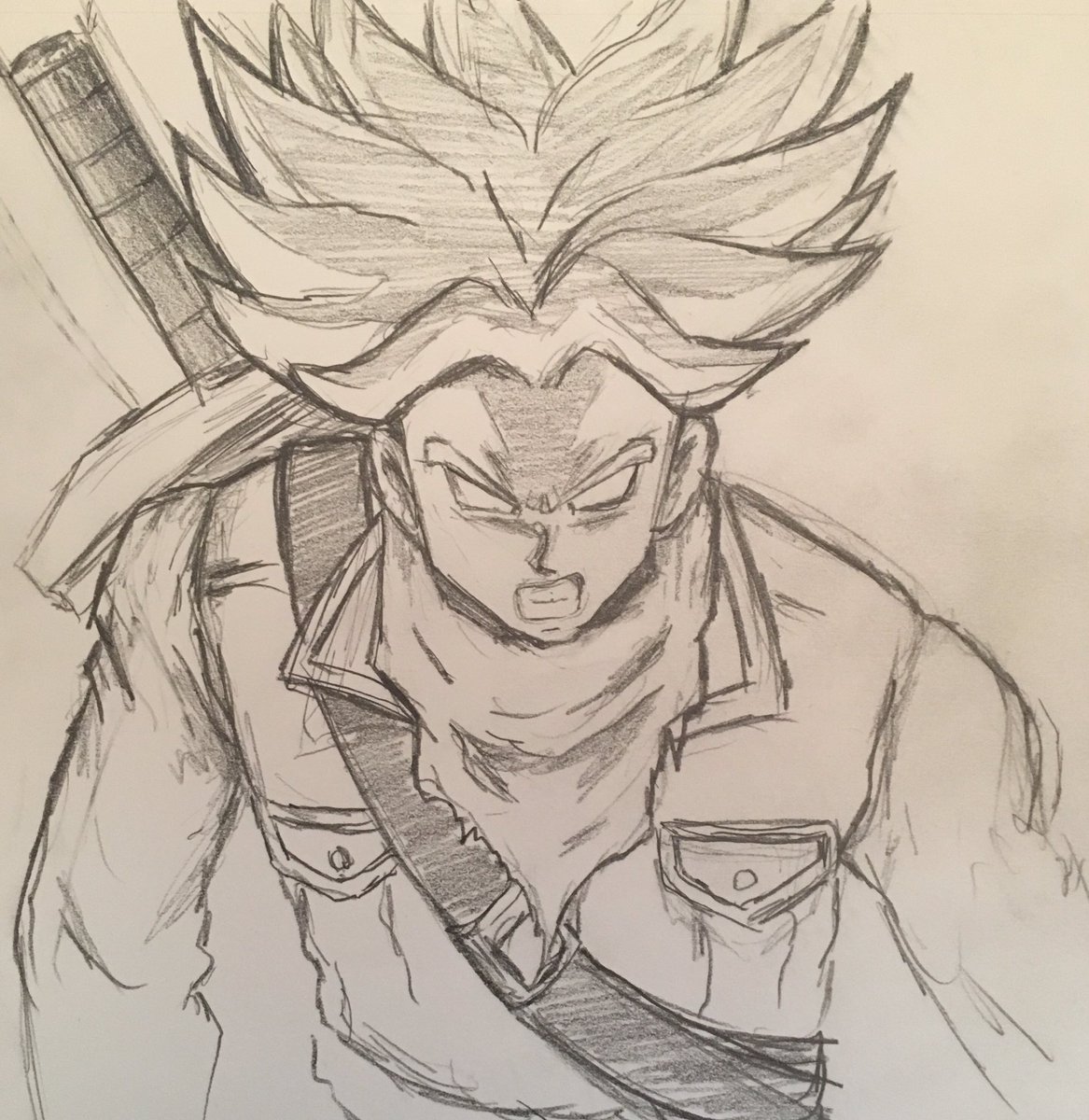 Dragon Ball Z Trunks Drawing at Explore collection