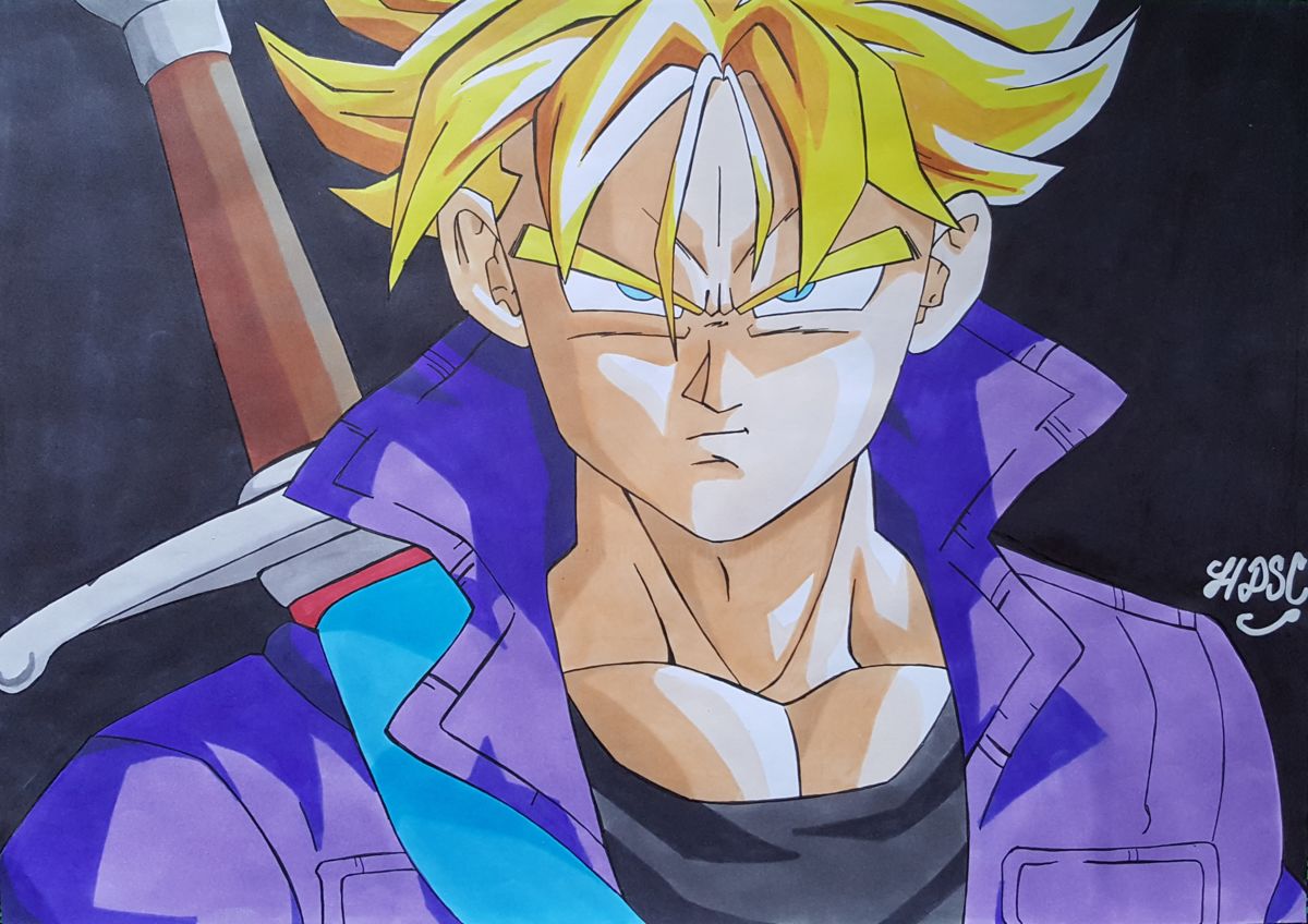 Dragon Ball Z Trunks Drawing at Explore collection