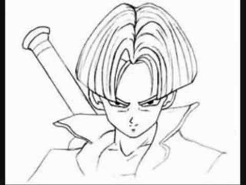480x360 Tk Presents Learn To Draw Trunks From Dragon Ball Z - Dragon Ball Z Trunks Drawing