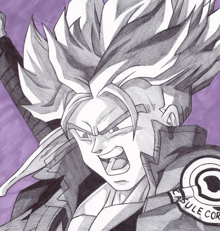 872x916 Trunks - Dragon Ball Z Trunks Drawing