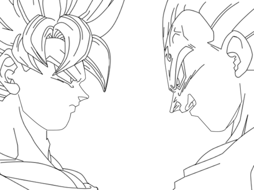1024x768 Coloring Pages Coloring Pages Dragon Ball Z Vegeta Amazing - Dragon Ball Z Vegeta Drawing