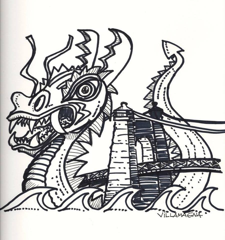 901x960 Dragon Boat Race - Dragon Boat Drawing