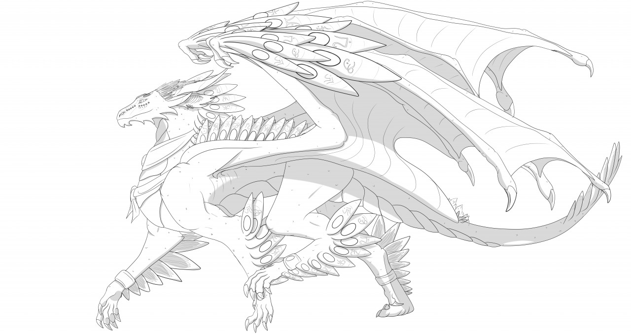 Dragon Body Drawing