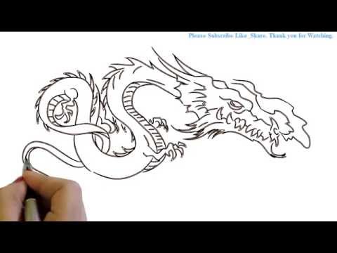 480x360 how to draw a fire breathing dragon yzarts yzarts - Dragon Breathing Fire Drawing