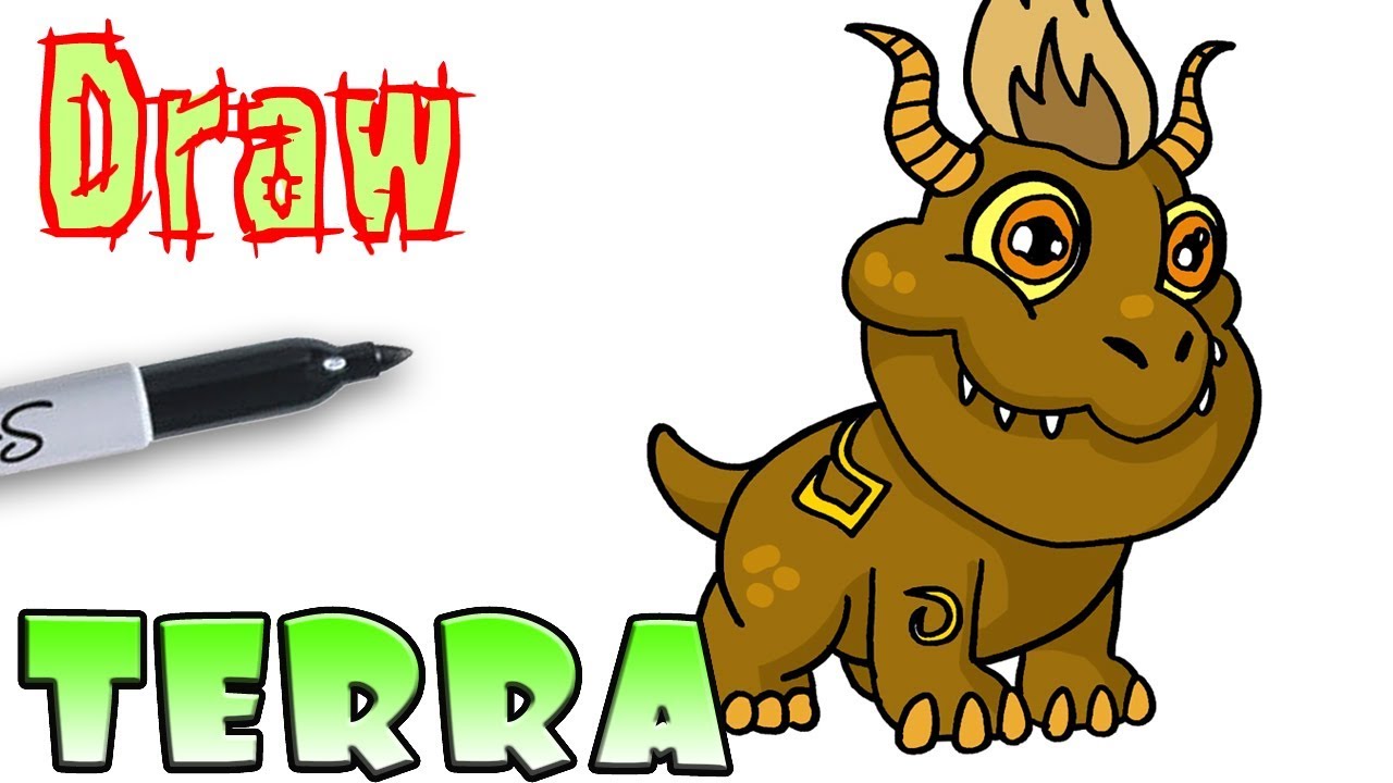 1280x720 How To Draw Terra Dragon City - Dragon City Drawing