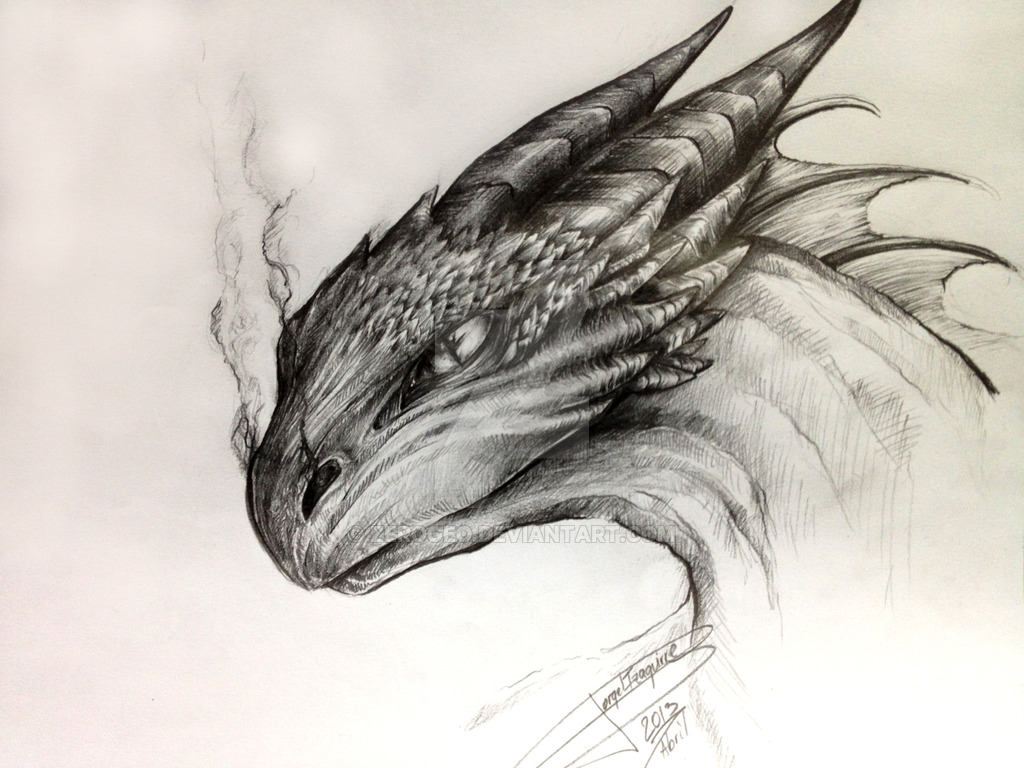 1024x768 Dragon Drawing - Dragon Drawing