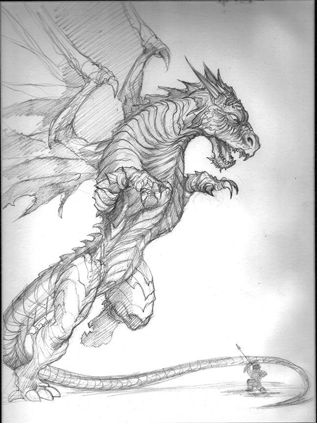 647x864 Drawings Store - Dragon Drawing Art