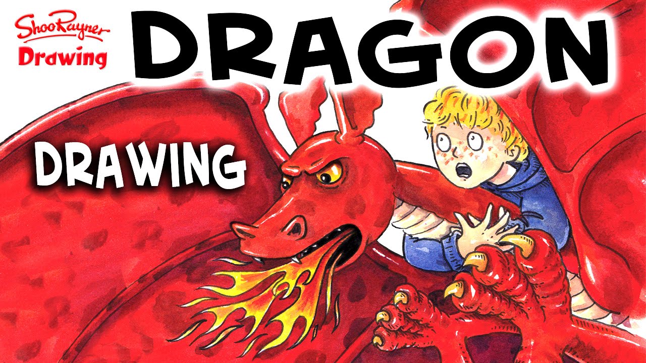 1280x720 How To Draw A Dragon For A Book Cover Design - Dragon Drawing Book