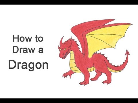 480x360 How To Draw A Dragon - Dragon Drawing Cartoon