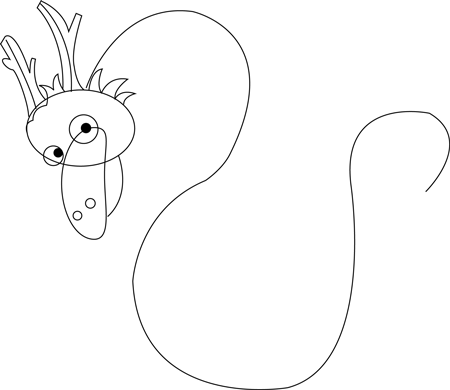 450x390 How To Draw Chinese Dragons With Easy Step - Dragon Drawing Chinese