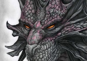 300x210 Dragon Drawing Color - Dragon Drawing Color