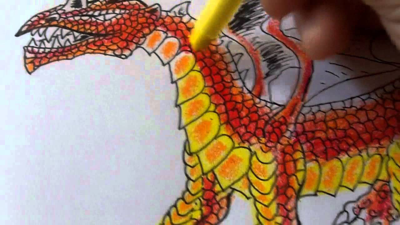 1280x720 Dragon Drawing Color Draw A Dragon Idea Part - Dragon Drawing Color