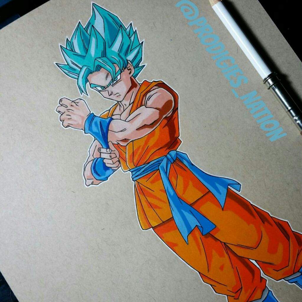 1023x1024 How To Draw Dragon Ball Z Goku With Drawing Of Goku Ssj Blue Color - Dragon Drawing Color