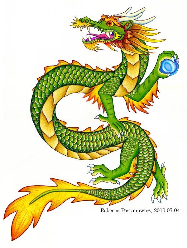 Dragon Drawing Color At Paintingvalley Com Explore Collection Of