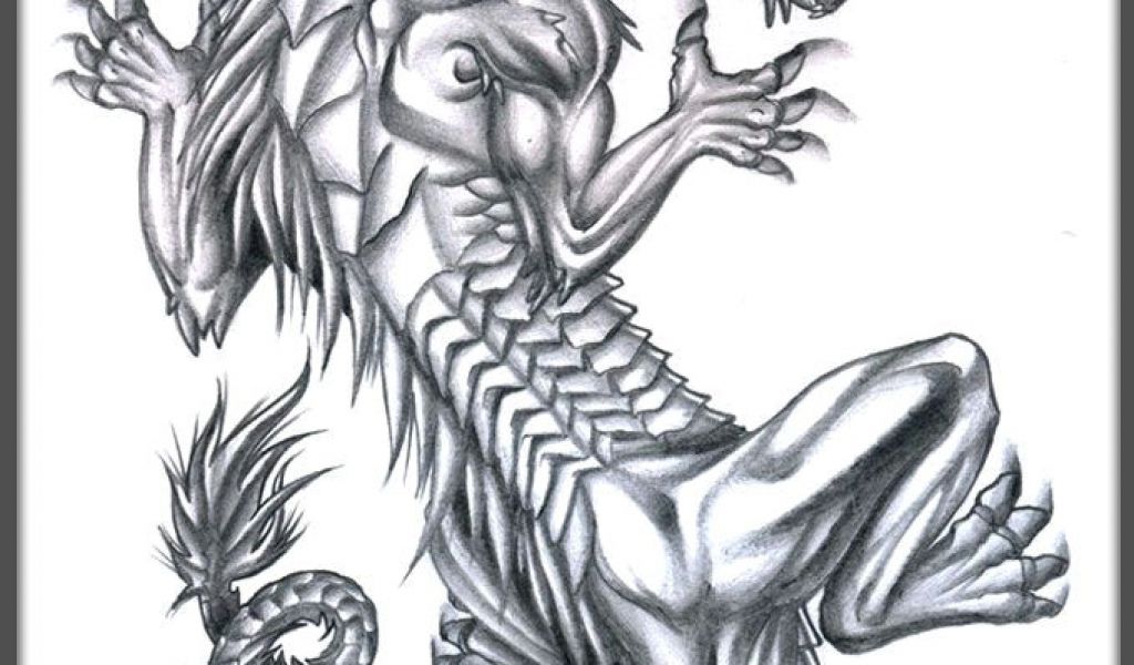 1024x600 Tattoo Drawings Of Dragons Some Of The Greatest Dragon Tattoo - Dragon Drawing Designs