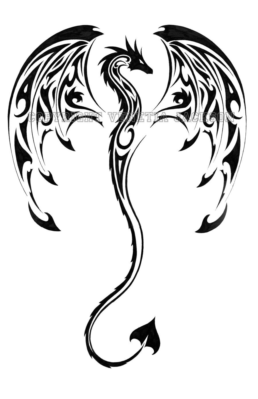900x1391 Dragon Tattoos Designs And Ideas Tatuagens Tribal Dragon - Dragon Drawing Designs