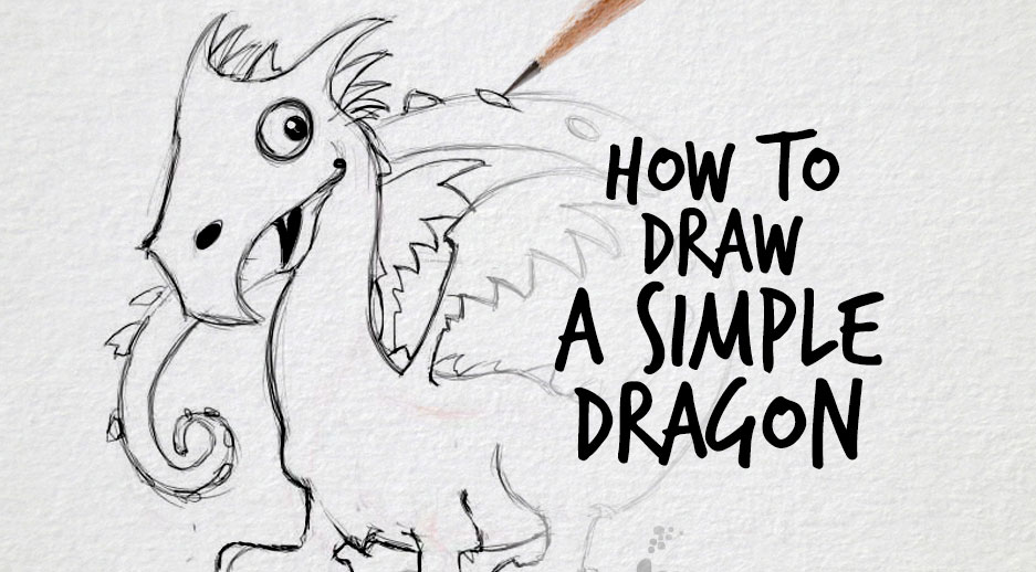 937x518 Simple Dragon Drawings - Dragon Drawing Drawing