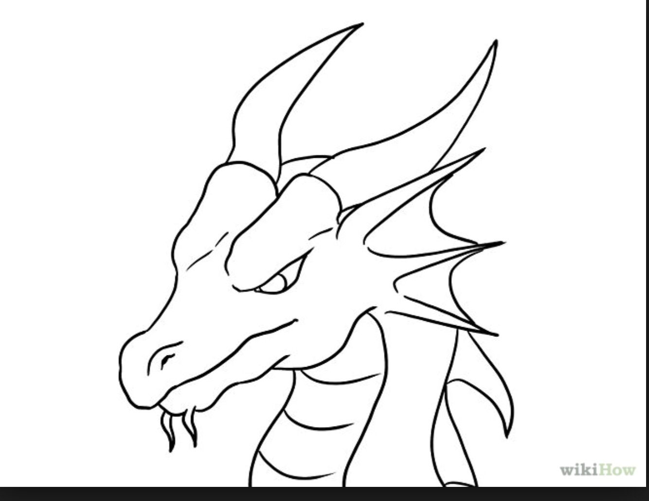 1334x1029 Best Ideas About Easy Dragon Drawings Easy - Dragon Drawing Drawing