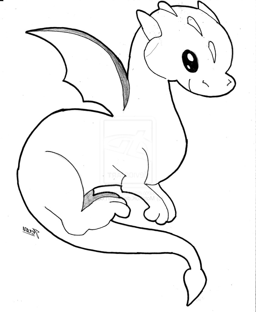 Featured image of post Drawings Of Dragons Cute