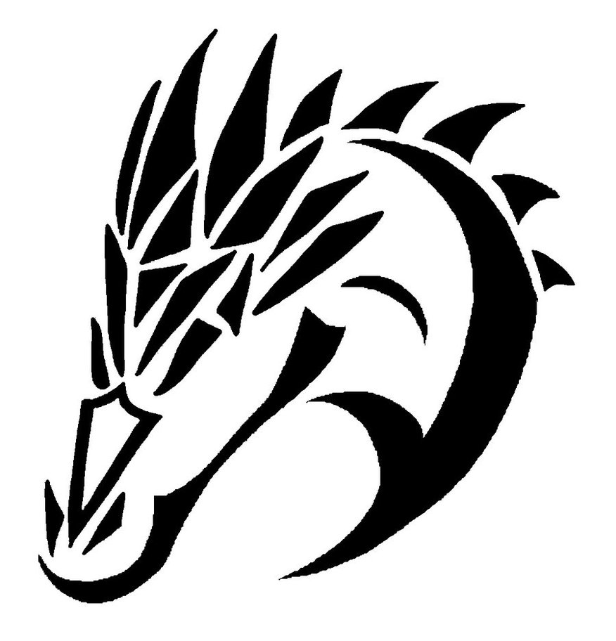 876x912 Easy Dragon Drawing Free Drawings Black And White Download Clip - Dragon Drawing Easy