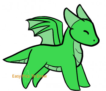 350x299 Easy Pics To Draw How To Draw A Simple Dragon Step - Dragon Drawing Easy