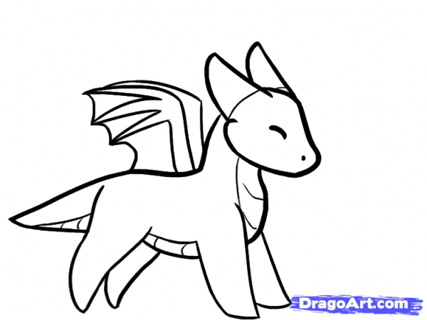 600x450 Dragon Drawing Easy - Dragon Drawing Easy
