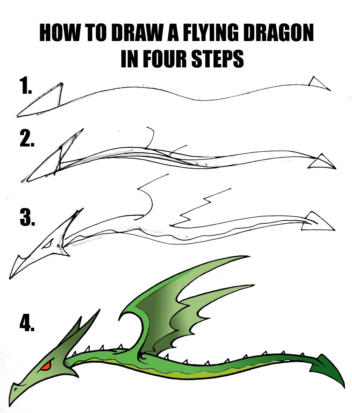 1363x1600 How Draw Dragons, In This Epic Tutorial, You Will Learn How - Dragon Drawing Easy Step By Step