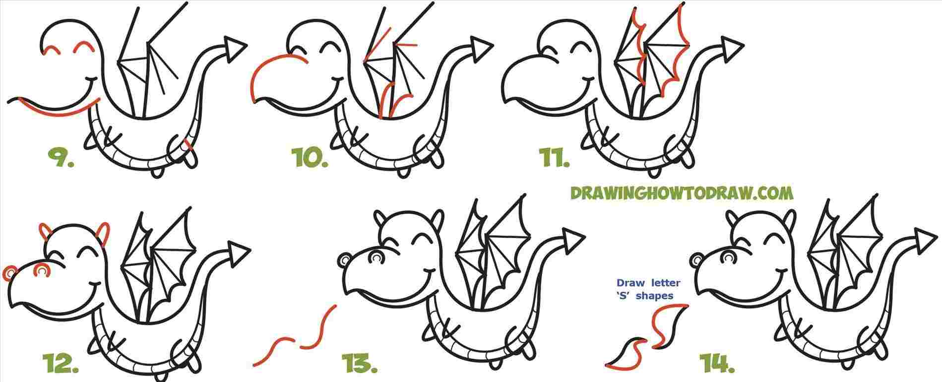 1899x770 Dragon Art Step - Dragon Drawing Easy Step By Step