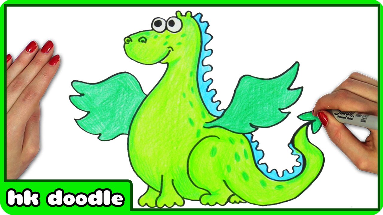 1280x720 How To Draw A Dragon - Dragon Drawing For Kids