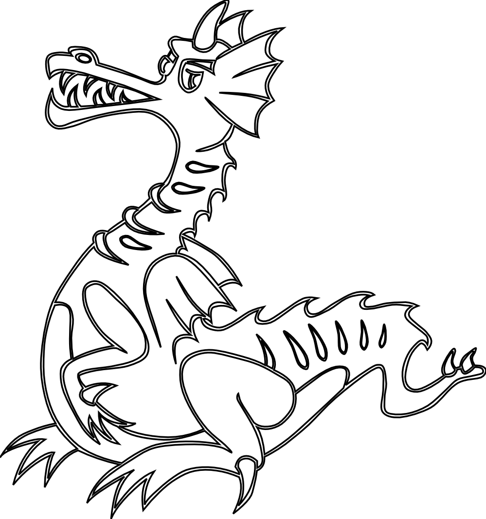 999x1067 Collection Of Free Drawing Dragon Kid Download On Ui Ex - Dragon Drawing For Kids