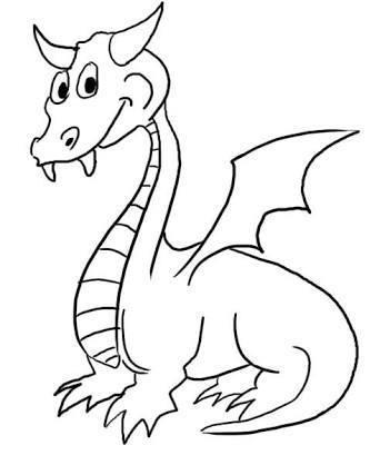 351x418 Dragon Drawing For Kids - Dragon Drawing For Kids