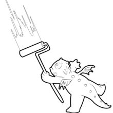 220x220 Dragon Coloring Pages, Drawing For Kids, Reading Learning - Dragon Drawing Games