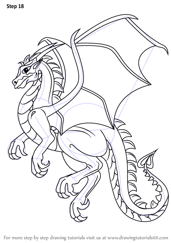 592x844 Learn How To Draw A Dragon - Dragon Drawing Images