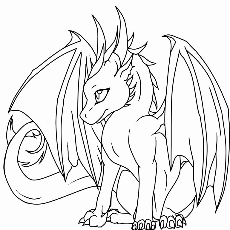 81 Dragon Coloring Pages Cute , Free HD Download