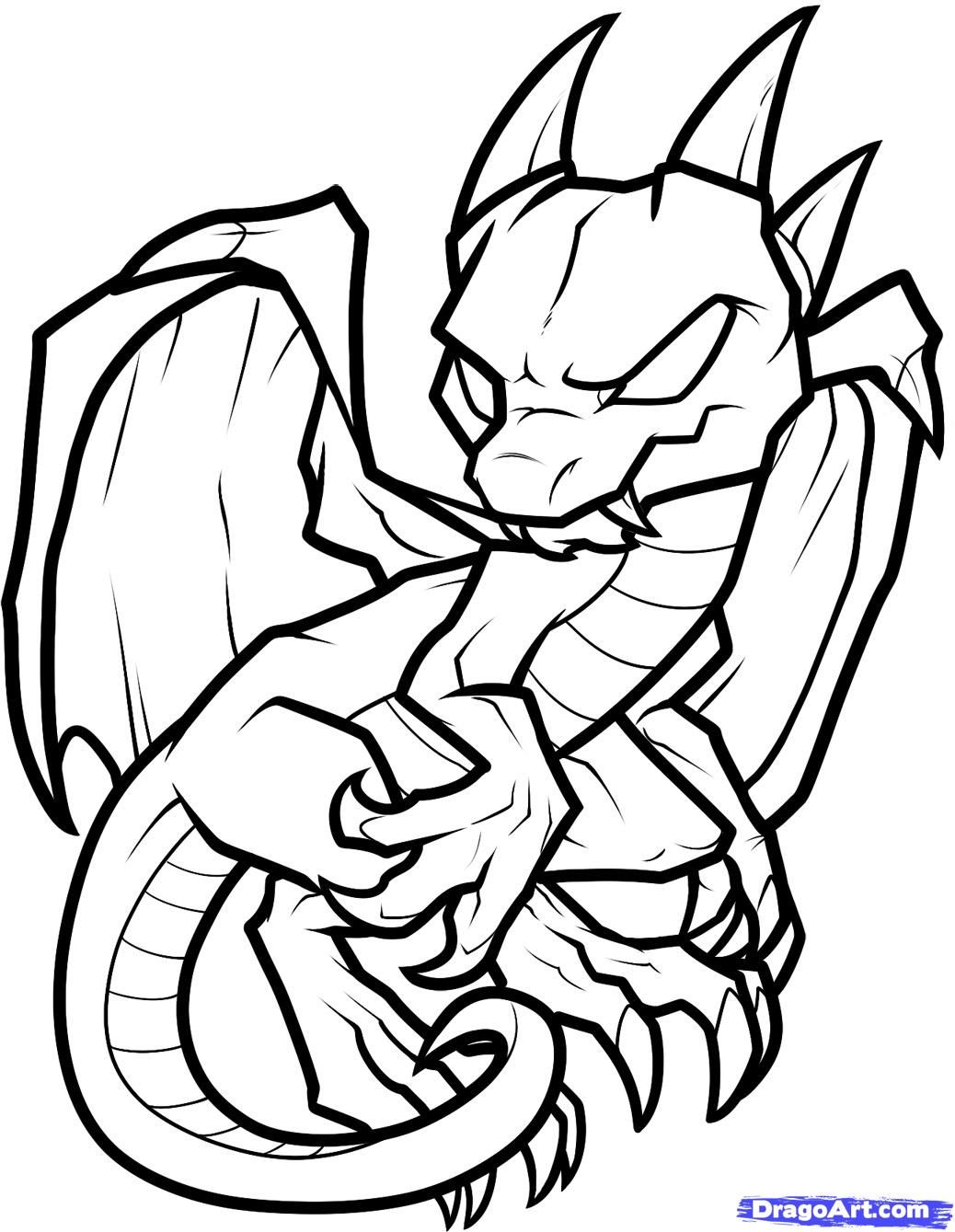 1038x1339 Dragon Coloring Pages How To Draw An Anthro Baby Dragon, Anthro - Dragon Drawing Pages