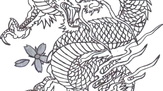 570x320 Draw Chinese Dragon Draw Dragons Etc - Dragon Drawing Step By Step