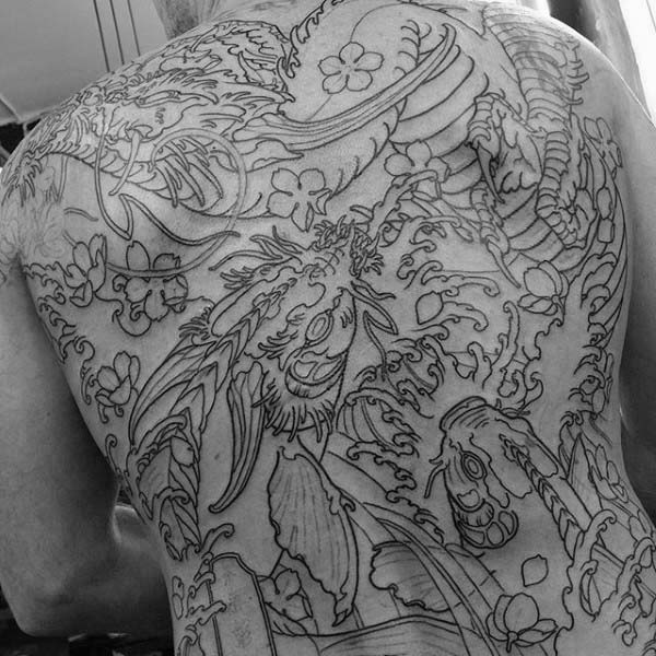 600x600 Japanese Dragon Tattoo Designs For Men - Dragon Drawing Tattoo
