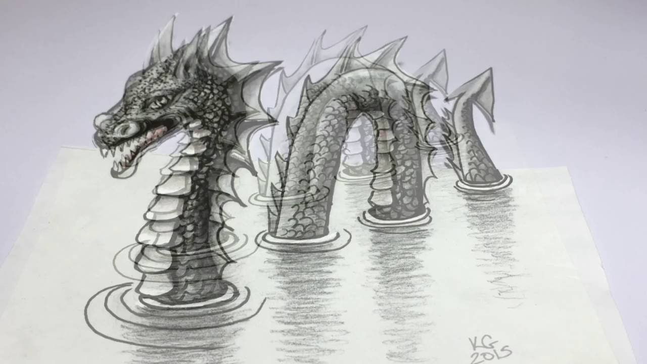 1280x720 dragon drawing time lapse video - Dragon Drawing Time Lapse