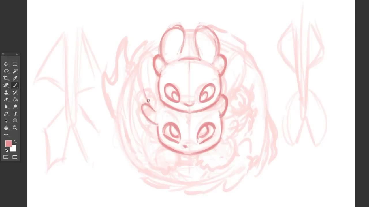 1280x720 Night Fury Light Fury - Dragon Drawing Time Lapse