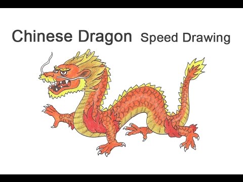 480x360 chinese dragon time lapse - Dragon Drawing Time Lapse