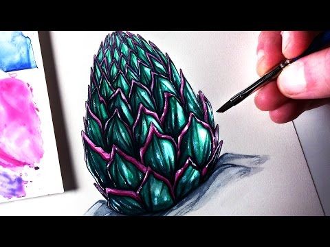 480x360 Painting A Dragon Egg - Dragon Drawing Time Lapse