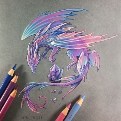 400x400 Amethyst Dragon Tumblr - Dragon Drawing Tumblr